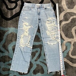 Distressed Blue Women's Jeans